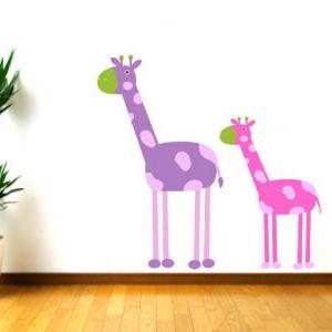 Kids Decor Giraffe Wall Decal For Nursery