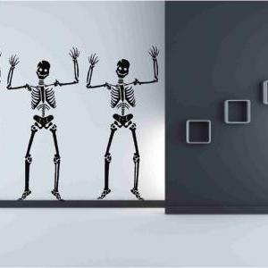 Skeleton Decals Decor For Halloween