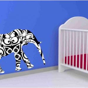Home Decor Elephant Wall Decals Fab..
