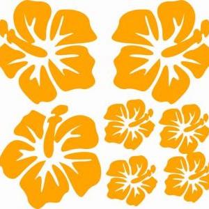 Hibiscus Flower Wall Decals