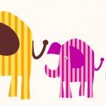 Cute Elephant Wall decals for Child..