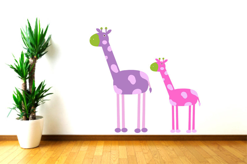 Kids Decor Giraffe Wall Decal For Nursery