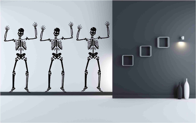 Skeleton Decals Decor for Halloween