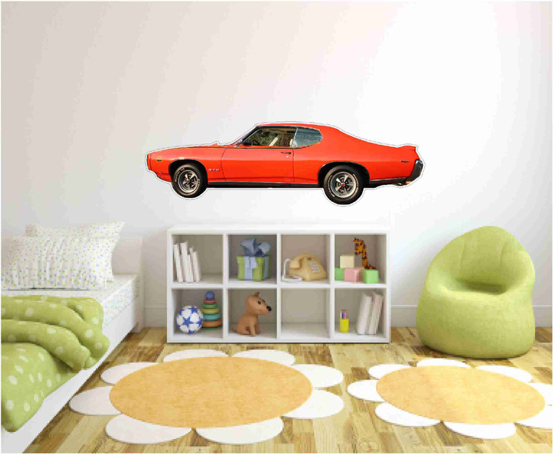 Muscle Car Wall Decals-1969 Pontiac Gto Judge